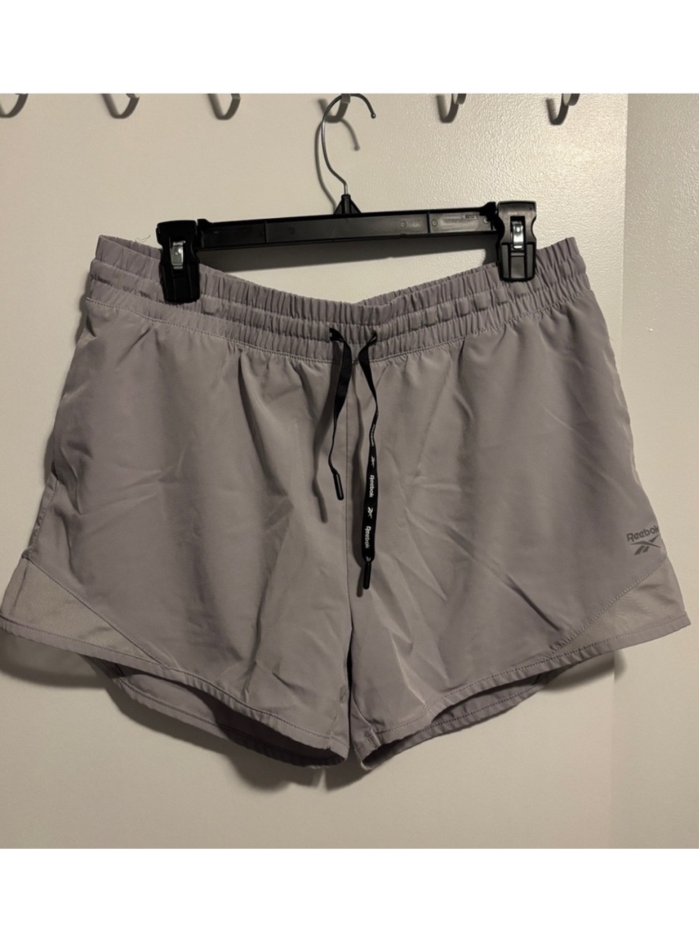 Grey Reebok running shorts
